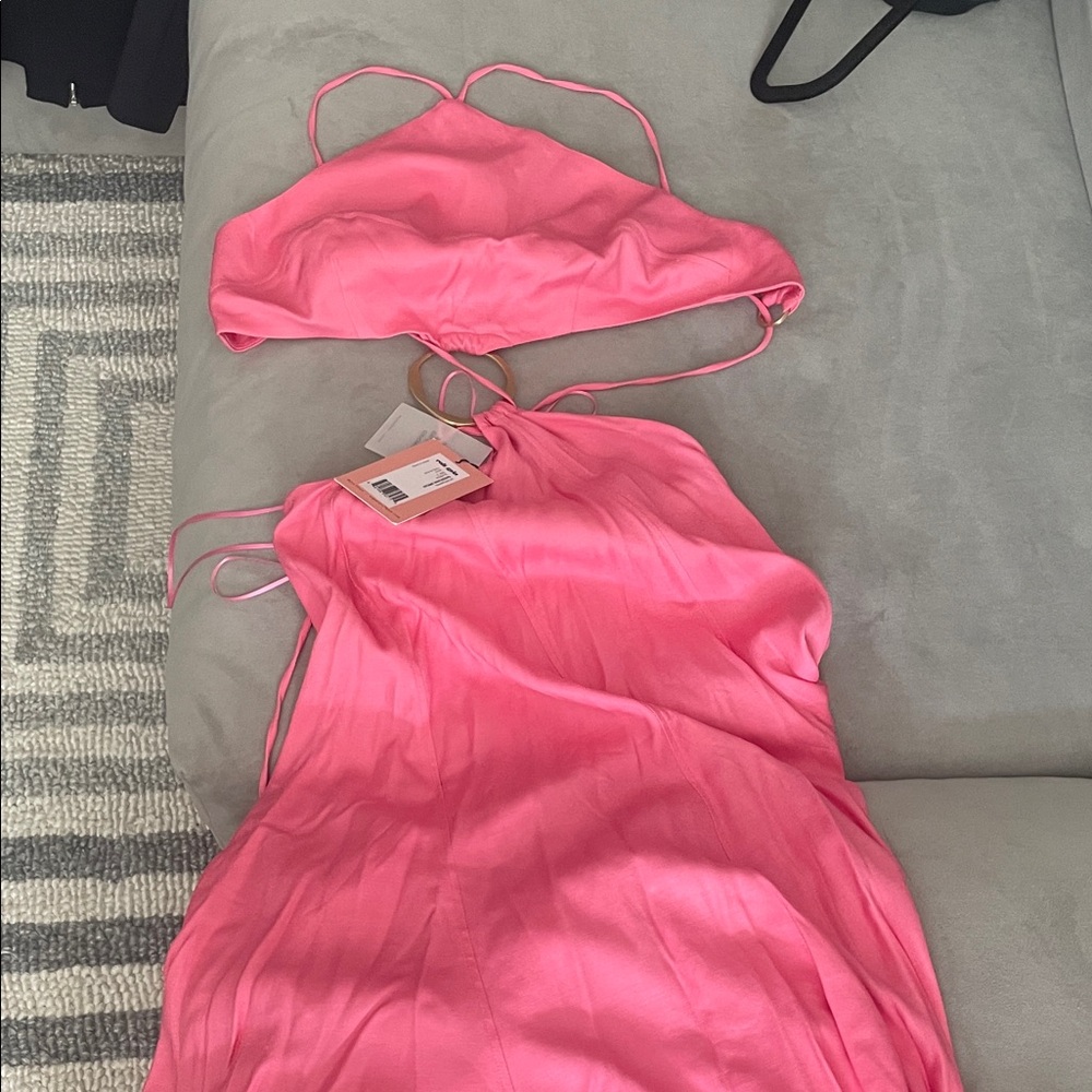 Cult Gaia Pink Midi Skirt - Picture 5 of 7